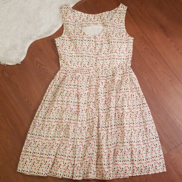 Rockabilly Pinup Emily and Fin Diamond Geo Dress - Picture 6 of 8